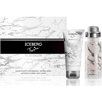 ICEBERG Twice Platinum Pour Femme SET: EDT 125ml + body lotion 100ml